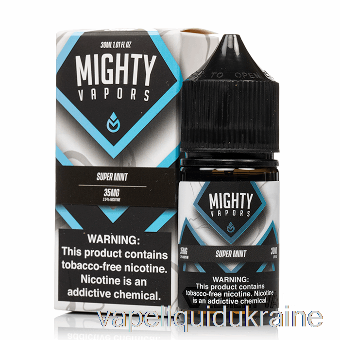 Vape Liquid Ukraine Super Mint - Mighty Vapors Salts - 30mL 50mg